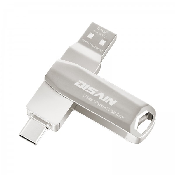 Manufacturer wholesale metal USB flash disk usb3 1 business USB flash drive 64gtypec mobile flash drive gift USB flash drive