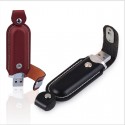 Leather U-disk u-shield protective leather cover creative simple U-disk protective cover creative simple portable hanging waist U-disk cover