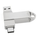 USB flash disk 2 in 1 typecusb3 116gb32gb64gb128gb256gb rotating metal USB flash disk