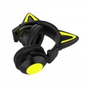 New luminous cat ear Bluetooth headset head mounted live video game headset three generations of seven color cartoon cross-border demon dance