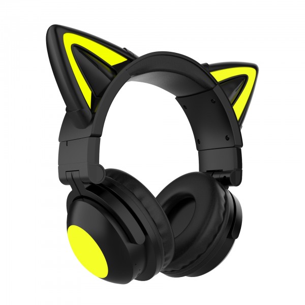 New luminous cat ear Bluetooth headset head mounted live video game headset three generations of seven color cartoon cross-border demon dance