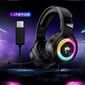 Cross border spot F2 game headset 7.1rgb wired headset mobile phone computer subwoofer headset wholesale
