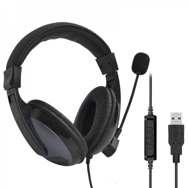 Manufacturer wholesale USB headset PC computer headset game video headset wired headset customized logo