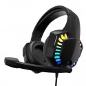 The new x2 headset wired luminous game headset RGB E-sports headset can adjust the volume with heavy bass