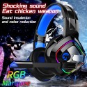 Manufacturer's private model cross-border explosion A66 bass chicken artifact eating channel headset online Cafe Game headset