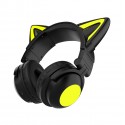 New luminous cat ear Bluetooth headset head mounted live video game headset three generations of seven color cartoon cross-border demon dance