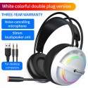 Cross border desktop laptop headset head mounted e-sports game headset with microphone noise reduction wired channel