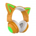 New luminous cat ear Bluetooth headset head mounted live video game headset three generations of seven color cartoon cross-border demon dance