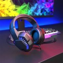 The new x2 headset wired luminous game headset RGB E-sports headset can adjust the volume with heavy bass
