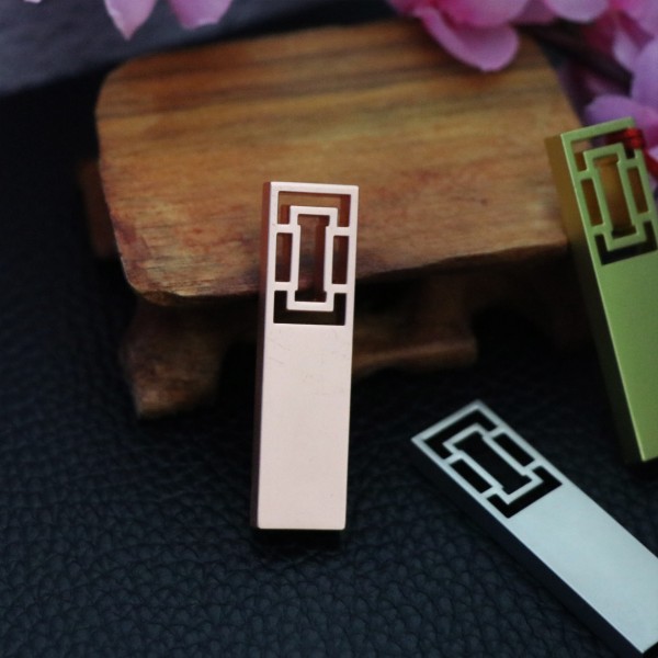 usb3. 0 hollowed out pane window decoration China Wind U disk Office Exhibition gift metal 16g USB flash disk custom logo 