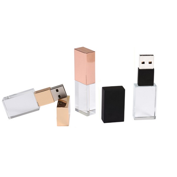 Manufacturer direct selling crystal USB flash disk customized logo USB flash disk 16g32g64g high-end business gift USB flash disk 