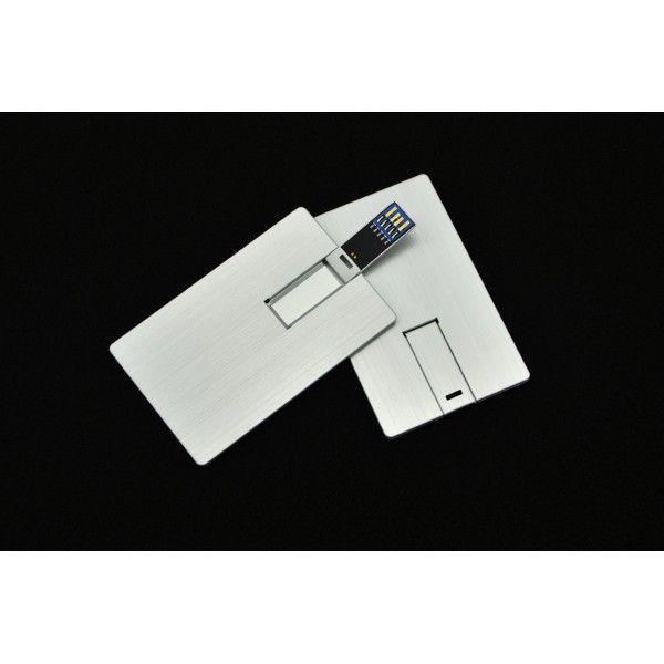 3.0 metal card USB flash disk 3.0 aluminum alloy business card USB flash disk custom logo free proofing