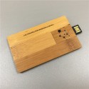 Wood card U disk 32g business card type wood U disk walnut bamboo USB flash disk exhibition business card electronic gift 