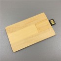 Wood card U disk 32g business card type wood U disk walnut bamboo USB flash disk exhibition business card electronic gift 
