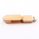 Triangle USB flash disk wholesale logo business gift USB flash disk original woodiness girl cute USB flash disk manufacturer best-selling USB flash disk 