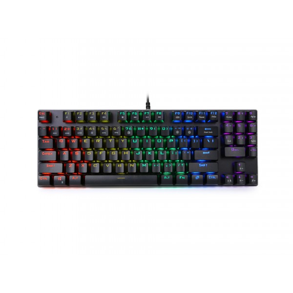 Cross border mechanical green axis color light 89 key Mini wired game mini small mechanical keyboard and mouse set in stock 
