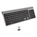 Factory popular 2.4G wireless Keyboard USB Mini mute ultra-thin keyboard laptop Amazon spot 