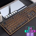 LANGTU L1 game keyboard wired luminous ultra-thin soundless USB computer E-sports keyboard cross border Amazon eBay 
