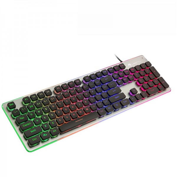 LANGTU L1 game keyboard wired luminous ultra-thin soundless USB computer E-sports keyboard cross border Amazon eBay 