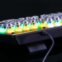 Hjk920 Steampunk real mechanical wired keyboard green axis Internet cafe online Cafe Game lol Retro
