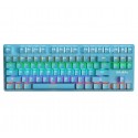 K300 mechanical keyboard wired green axis game E-sports desktop 87 key computer luminous keyboard shaft puller + shaft